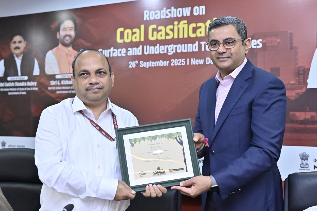Represented <a href="/ficci_india/">FICCI</a> at a roadshow on coal gasification held in New Delhi where senior officials from <a href="/CoalMinistry/">Ministry of Coal</a> led by Additional Secretaries Rupinder Brar and Sanoj Kumar Jha highlighted various opportunities in this emerging field which will give a boost to clean