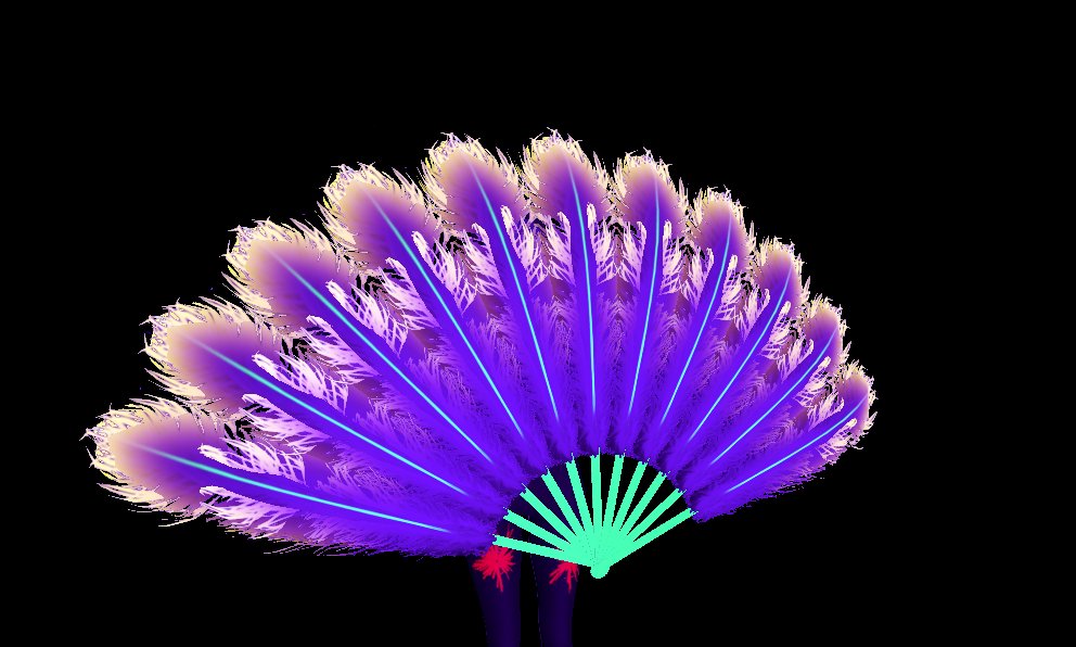 UV reactive setup on the <a href="/honeybee6519/">Hanee_BEE</a> fans for one of the paradise lost dancers