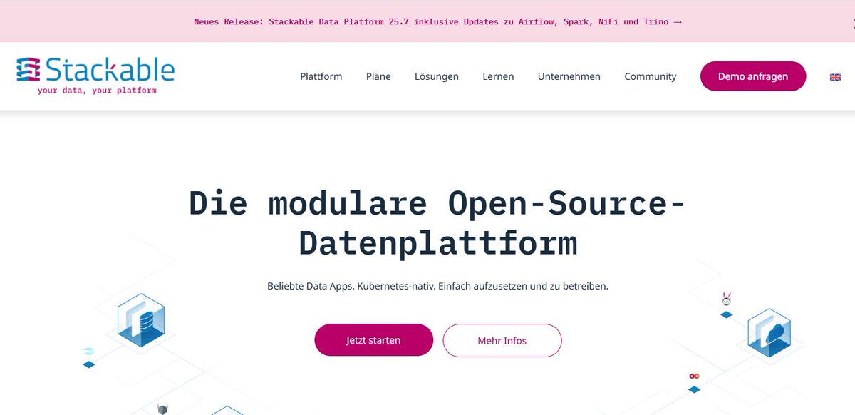 ITPressTour's tweet image. Stackable birthday. The modular open source data platform. @JjungSscg #SecurityStorageundChannel bit.ly/4nRFsrY #Stackable #MultiCloud #BigData #DataPlatform #Apache #Kafka #Druid #Trino #Spark #OpenSource #ITPT @ITPressTour 63rd Edition in Amsterdam
