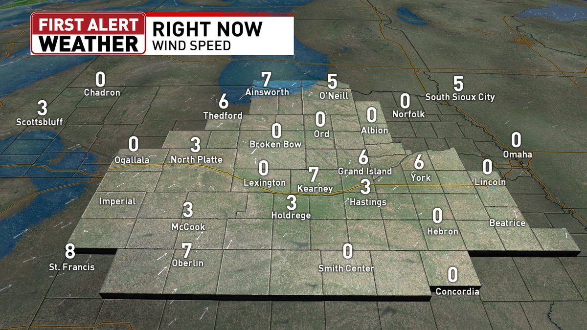 We are starting off our Friday with temperatures in the 40s and 50s and some very calm wind speeds.
