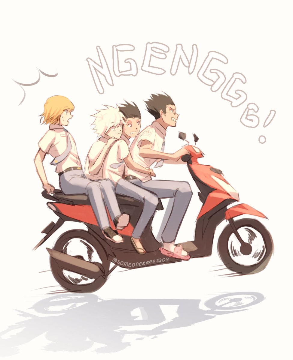 *HXH

MINGGIR SEMUANYAAAAAA 5 menit kemudian mereka nabrak tiang listrik (jangan ditiru guys tidak aman)

(Art by sender)