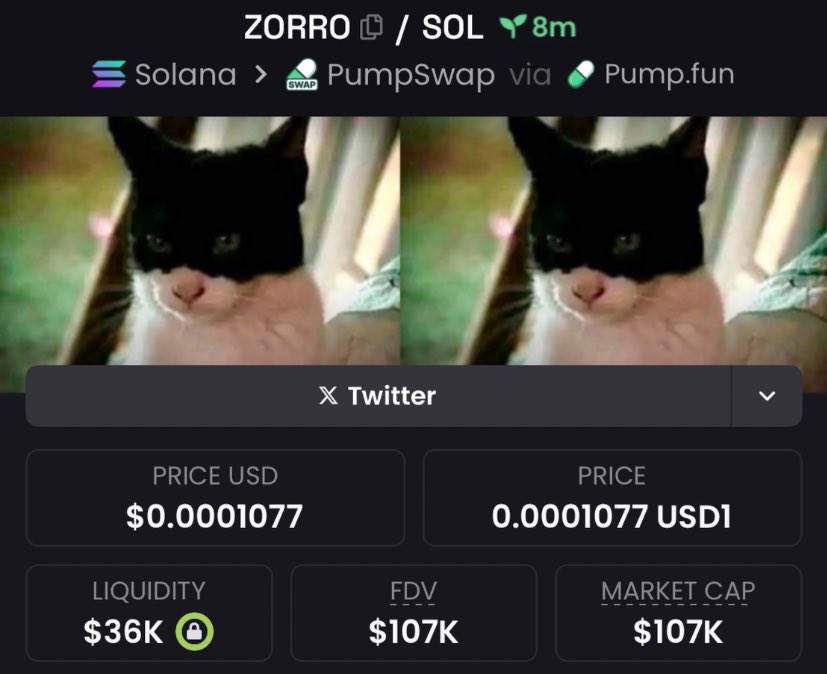 gridalpha0's tweet image. Alpha call on $ZORRO at $107k mcap in the TG! 🚀 Early mover advantage, huge potential! 💸 Let&apos;s see this play deliver! 

#ZORRO #AlphaTG #CryptoCalls #EarlyMover #CryptoOpportunity