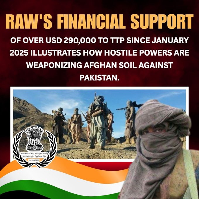 KarachiKaHaq's tweet image. Funding the TTP through RAW exposes the double face of India, which on the one hand deceives the international community against terrorism and on the other hand provides support to those who shed blood in Pakistan itself
#ModiExposed #BahriaTownScandalExposed #یوم_انتشار_27ستمبر