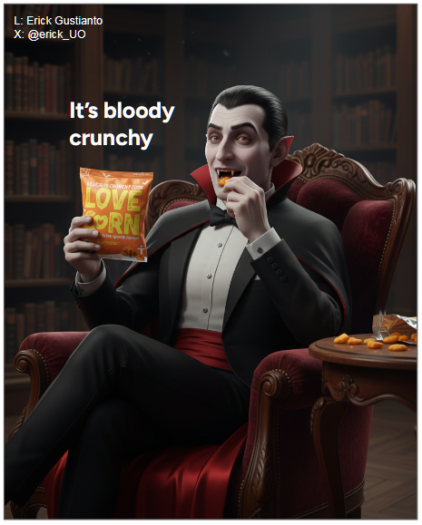 One Minute Brief of the Day: Create posters that show why <a href="/lovecorn_snacks/">LOVE CORN</a> is the ultimate feel-good treat of Halloween with their delicious taste, simple ingredients, bold flavour, and unbeatable crunch. #LoveCornHalloween <a href="/OneMinuteBriefs/">One Minute Briefs ⏱️</a>