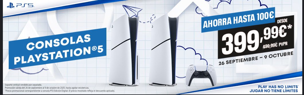 Playstation Ultimate (@psultimate340) on Twitter photo No se porque todo el mundo hoy está hablando de precio en esto de los #Videojuegos , pero ya que estamos. Durante dos semanas hay esta buena oferta en <a href="/PlayStationES/">PlayStation España</a> para comprar la mejor consola :) No se porque todo el mundo hoy está hablando de precio en esto de los #Videojuegos , pero ya que estamos. Durante dos semanas hay esta buena oferta en <a href="/PlayStationES/">PlayStation España</a> para comprar la mejor consola :)