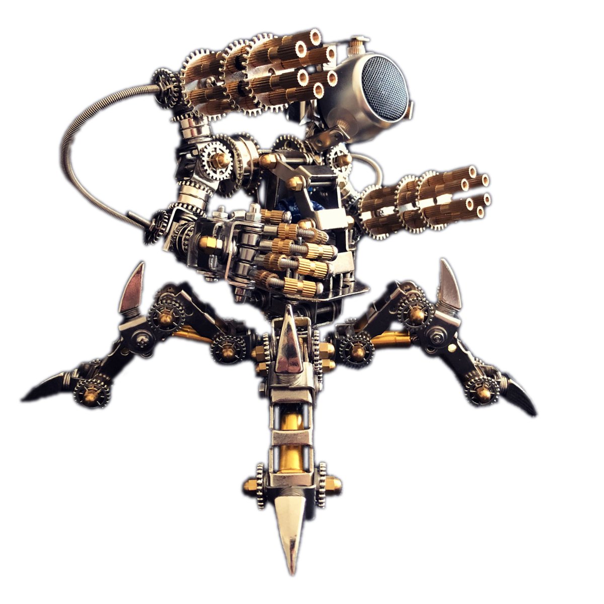 UnicunShop's tweet image. This steampunk mecha isn&apos;t just a speaker, it&apos;s a poseable work of art! 🤖🎶 Blast your tunes &amp;amp; assemble your own robotic friend.  unicun.com/product/metal-… #steampunk #bluetoothspeaker #DIY #gifts 🎁