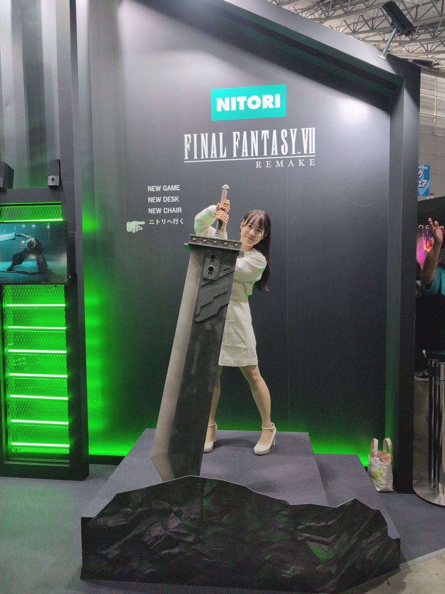 でぶチョコボ乗ってきた！FFフォトスポットいっぱいで楽しい
#FF14 #TGS2025 #スクエニTGS  #ニトリ