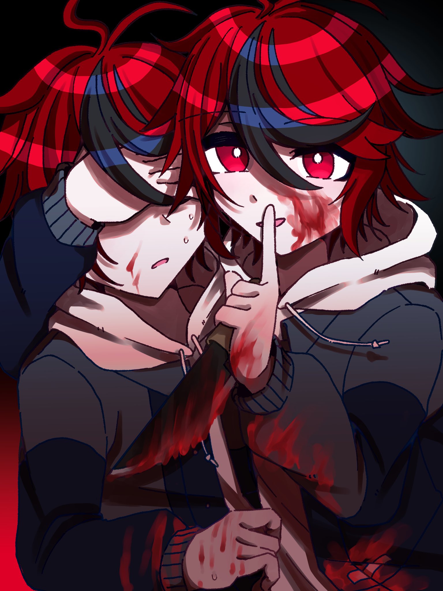 紅☆(⚠️プロフィール必読⚠️)樣專用 ⟡ 🖤‪⟡🖤⟡🖤‪⟡🖤⟡.· 7分袖ZIP OUTER【RED ROSE‬‬