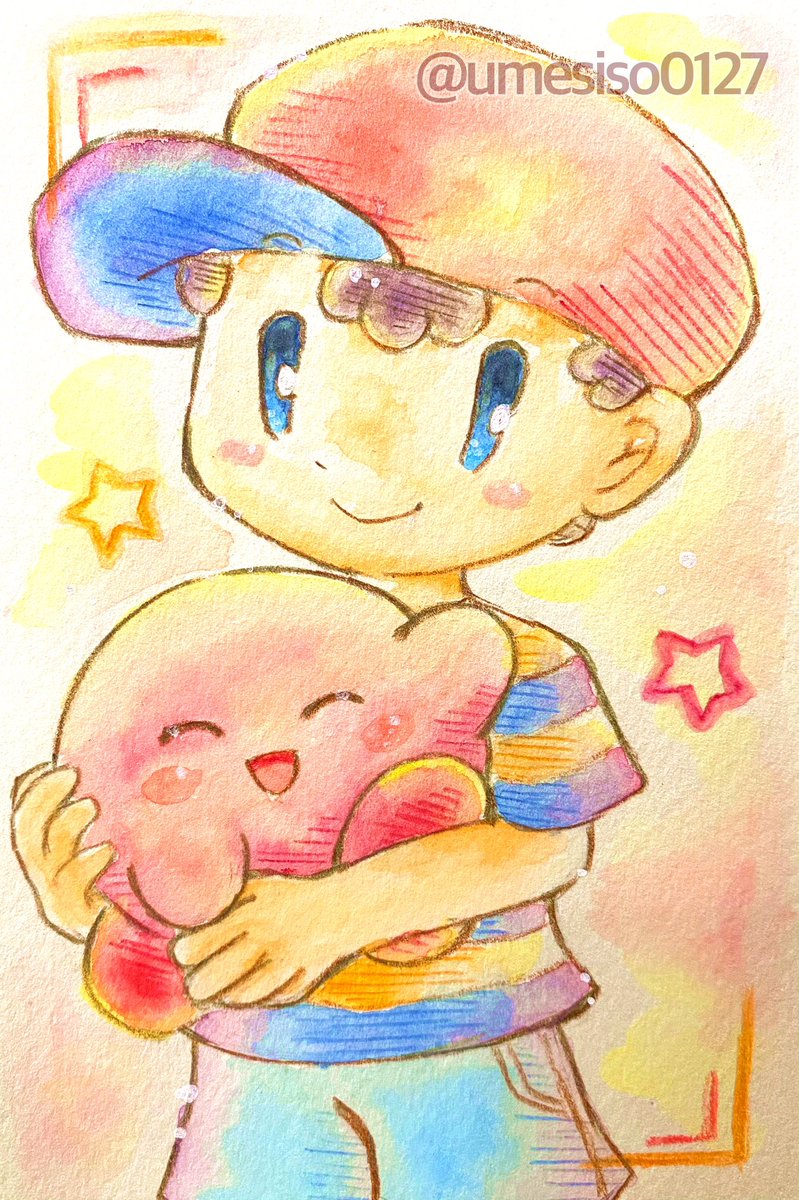 再掲絵
カービィも久しぶりに描きたいかも