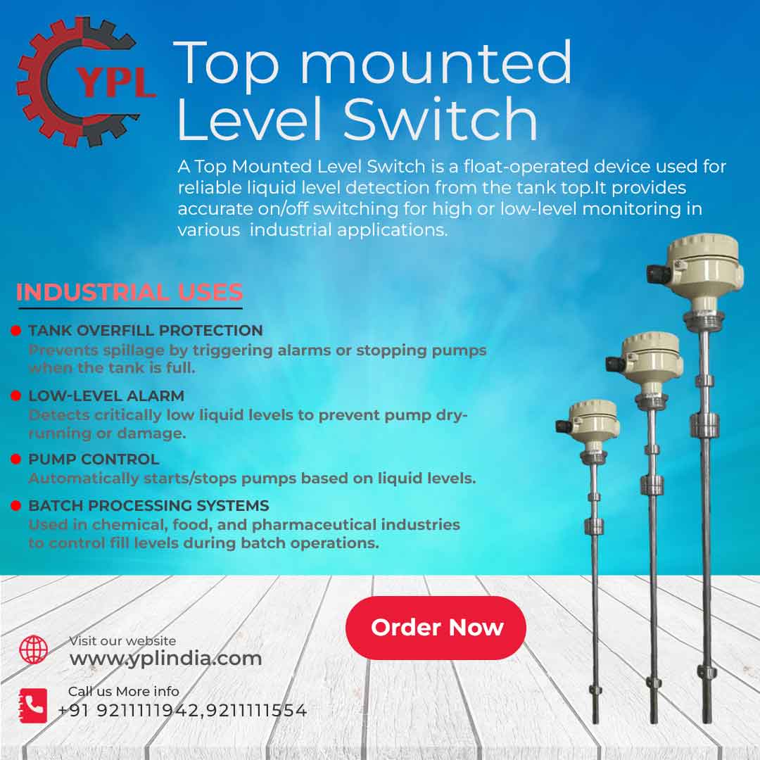 YPLInstrument's tweet image. Accurate level control, every time. Top Mounted Float Level Switches.
Discover more about the ypl and how it can enhance your operations: yplindia.com
#LevelSwitch #TopMountedLevelSwitch #FloatLevelSwitch #LiquidLevelMonitoring #ProcessControl #IndustrialAutomation