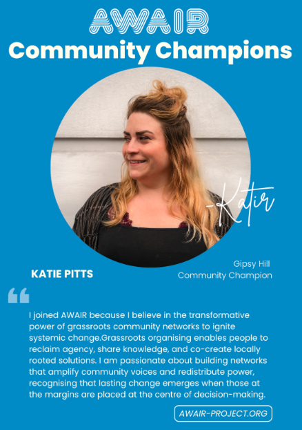 ERGImperial's tweet photo. Meet the Community Champions- Katie Pitts🌟
Katie is one of our inspiring Community Champions from Gipsy Hill! Katie joined AWAIR because she believes in the transformative power of grassroots community networks to spark systemic change.
https://t.co/fYpayG1vhg #awair #cleanair https://t.co/nBG8W4bMJZ