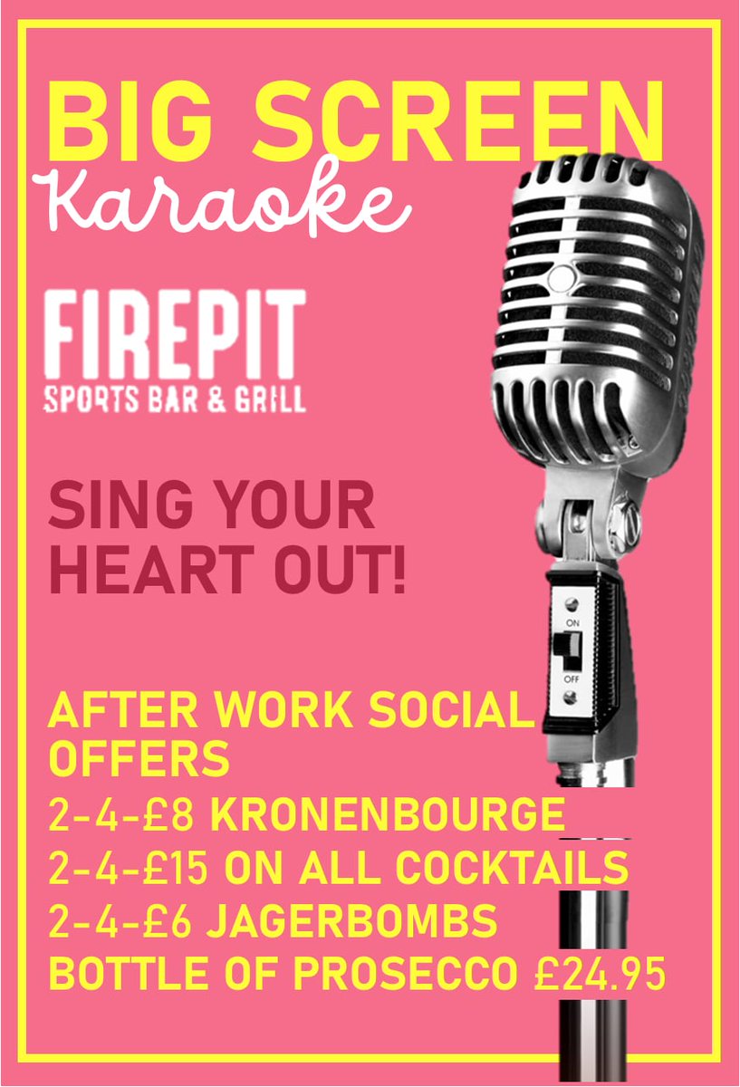 🎤 BIG SCREEN KARAOKE 🎤

Join us TONIGHT from 8pm for our FIRST EVER Big Screen Karaoke!! 🎶

🔥 Enjoy amazing offers with our AFTER WORK SOCIAL and sing your heart out!!🔥

Warm up those vocal chords!! ✨

#Karaoke #BigScreenKaraoke #Beverley
