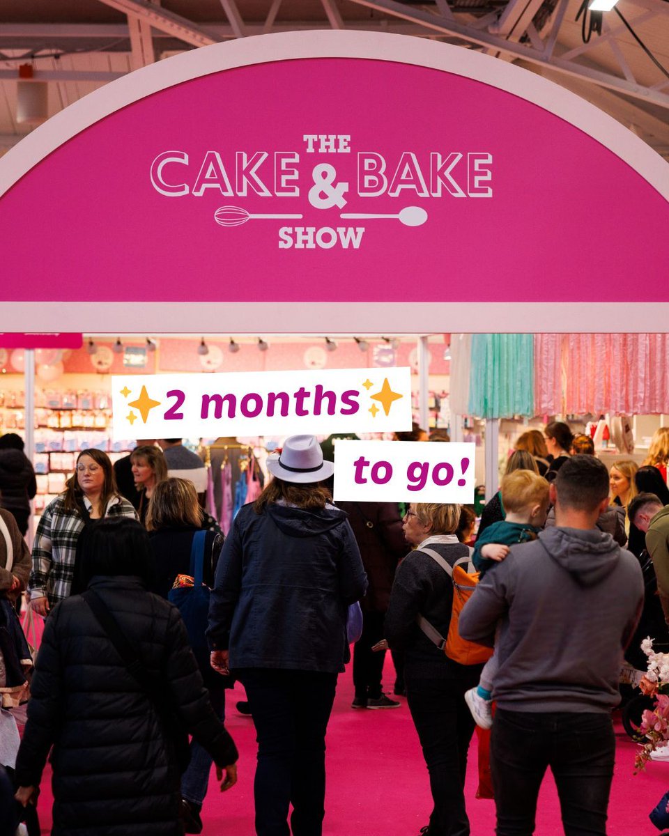 2 months to go!✨🧑🍳 The countdown is ON for London’s greatest baking event this November! 🍰🧁 
 
bit.ly/4ev5mwP 
📆 26th - 30th November
#CakeandBakeShow25