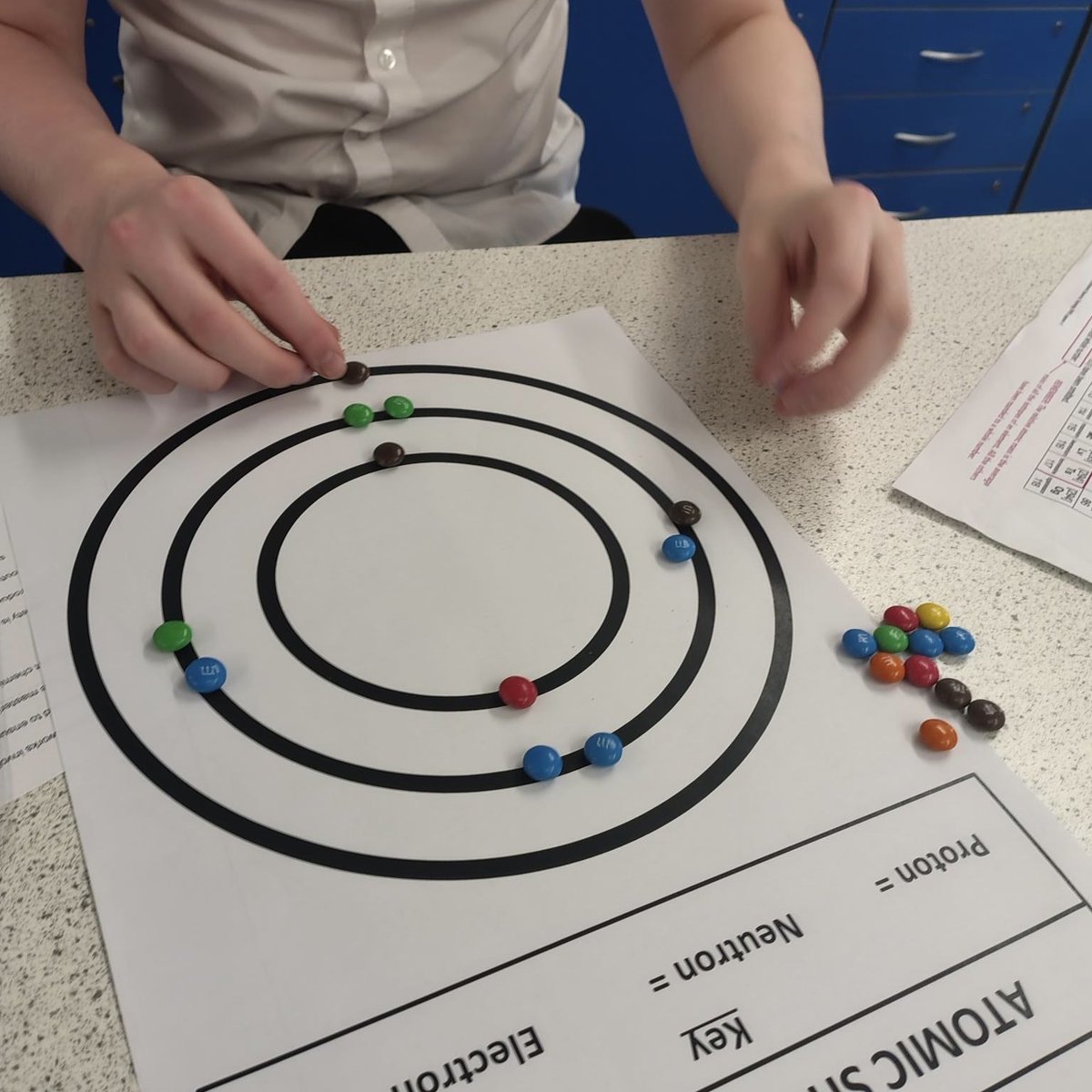 ap_whitley's tweet image. Year 11 working well in Science today, demonstrating electron configuration using Smarties. ⁦@ImpactMAT⁩
