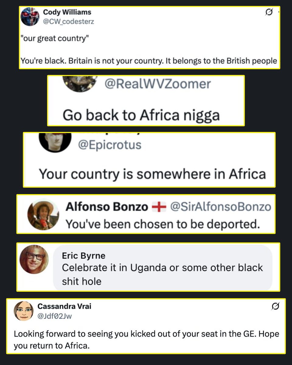 DawnButlerBrent's tweet photo. 🚨 These are not even the worst, but cant show ones reported to the police.

The far right think they’re winning. They’re wrong!

We are the firewall. Join my fight against the far right. ✊🏾

Are you with us, or with them? #ButlerBlocks https://t.co/GlmSVCdmu7