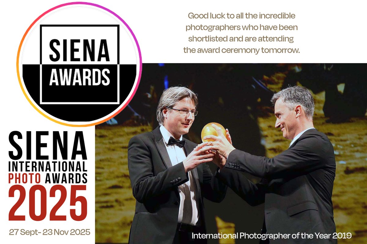 Sat, Septr 27, 2025 @ 4.30 PM, the Teatro dei Rinnovati will host the Awards Ceremony of the 'Siena Awards.' I wish all the #photographers the best along with my extended #family in Siena!
I was honoured with Pangea prize of #Photographer of the Year, 2019 #photo