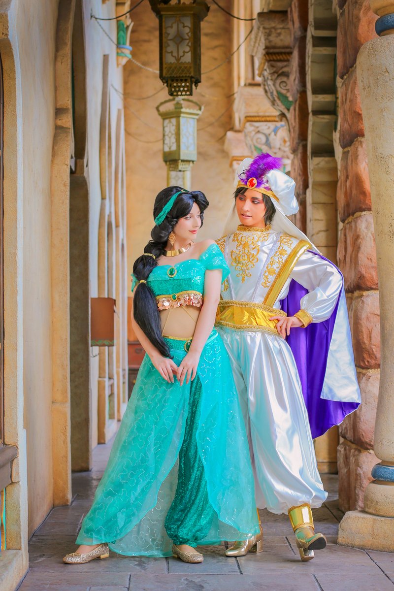 ジャスミンコスプレ（希望あればアリエルもプレゼントします） 仮装期間までもうあと5日🤔？！ 時間が経つのがあっという間すぎ