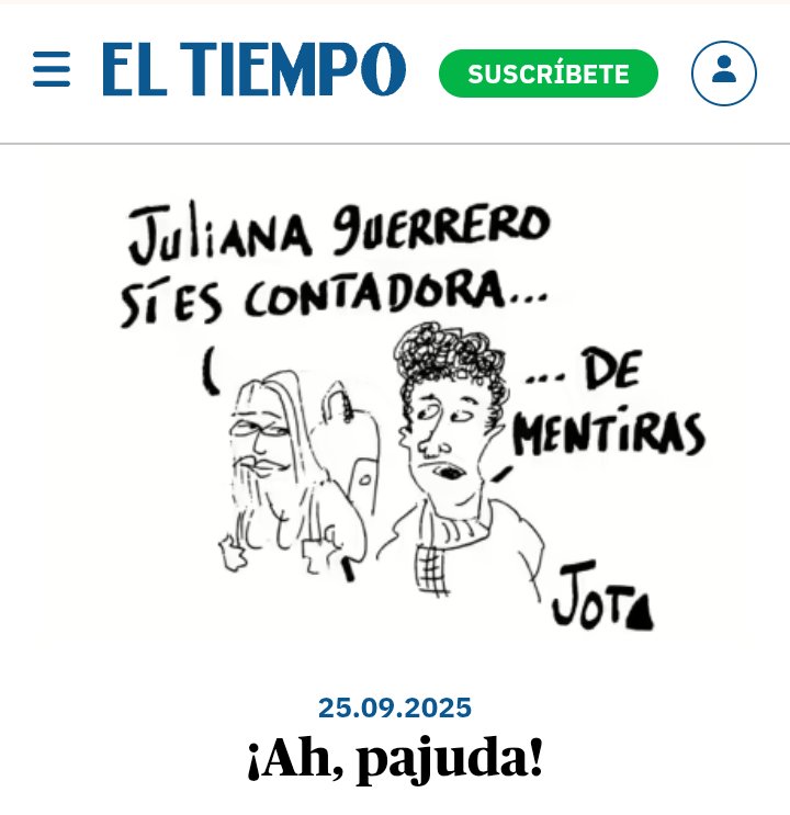¡Ah, pajuda!
#caricaturasdejota
Juliana Guerrero 
Diplomas