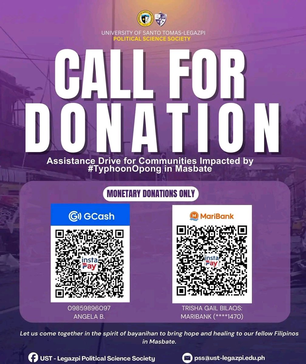huhu_tao's tweet image. hi to my oomfs, coming back for this. recently a typhoon has hit our region. while it may not have affected my locality as much, the island of masbate was severely affected.

below are donation drives from fb for the masbateños. if you cant donate, please rt.

#MasbateNeedsHelp