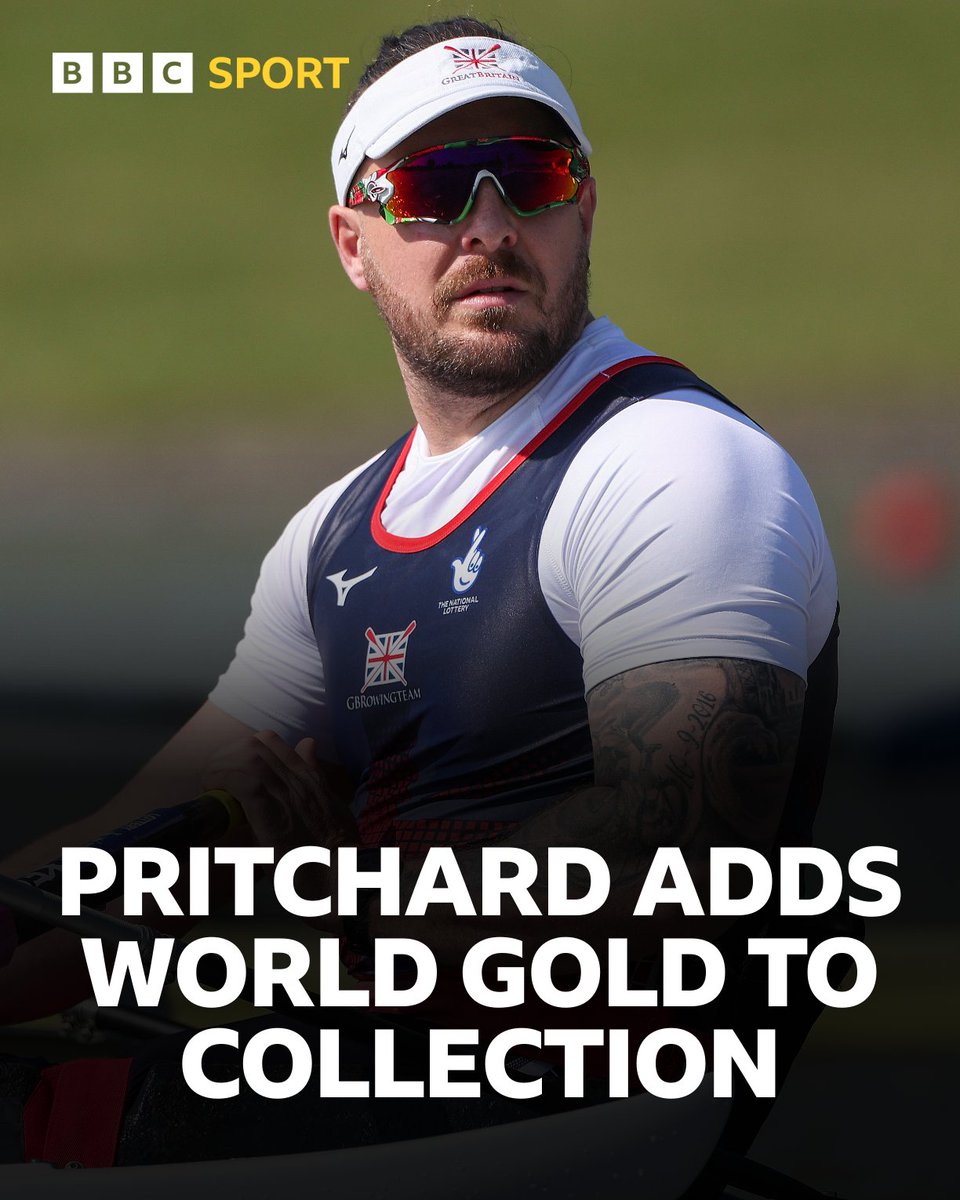 BBCSportWales's tweet photo. Benjamin Pritchard's dominance continued as the Paralympic and European champion led the PR1 single sculls field from start to finish, adding another gold to his collection π
#BBCRowing https://t.co/5kwaiMCom0