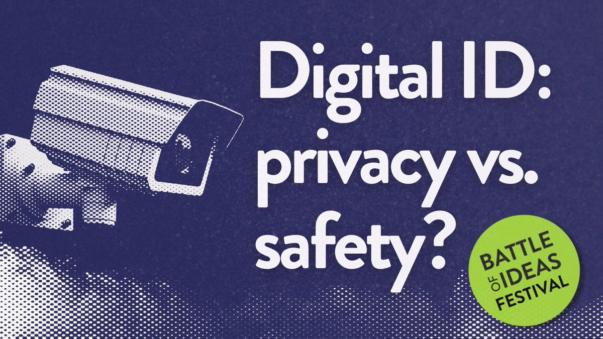 acadofideas's tweet image. Plans to introduce #DigitalID cards are being hotly debated.

📲Do we want to live in a (virtual) ‘papers please’ society? 
📲Or are concerns with digital ID overblown?

Come to #BattleFest &amp;amp; have your say with @alanvibe, Morgan Wild @tiffanyjenkins 

🎟️➡️tinyurl.com/w4kzkpr2