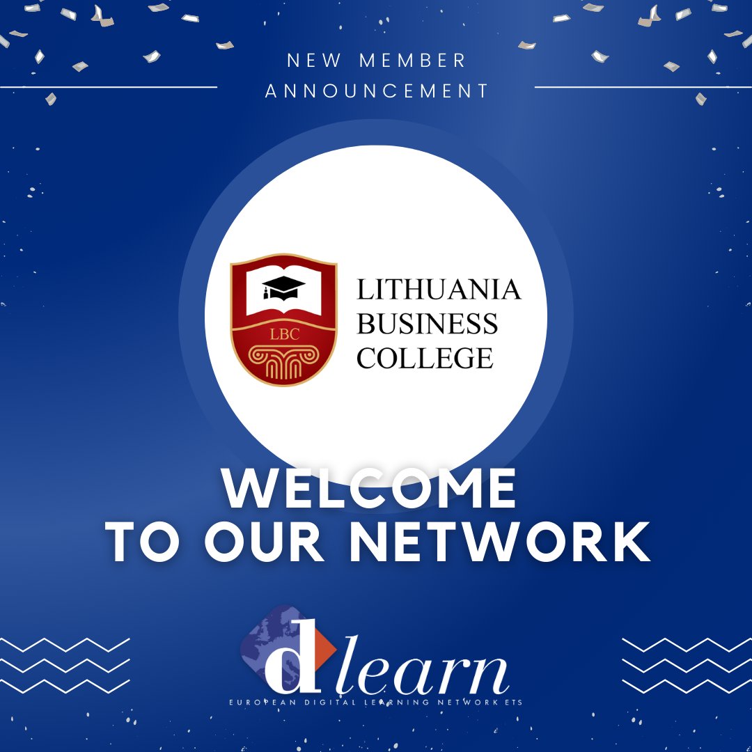 dlearneu's tweet image. European Digital Learning Network ETS (Dlearn) is proud to welcome its new member: Lithuania Business College! 

ltvk.lt/en/

#EuropeanNetwork #Dlearn #DigitalEducation #Innovation #Collaboration #HigherEducation #ImpactfulProjects #LifelongLearning #ErasmusPlus