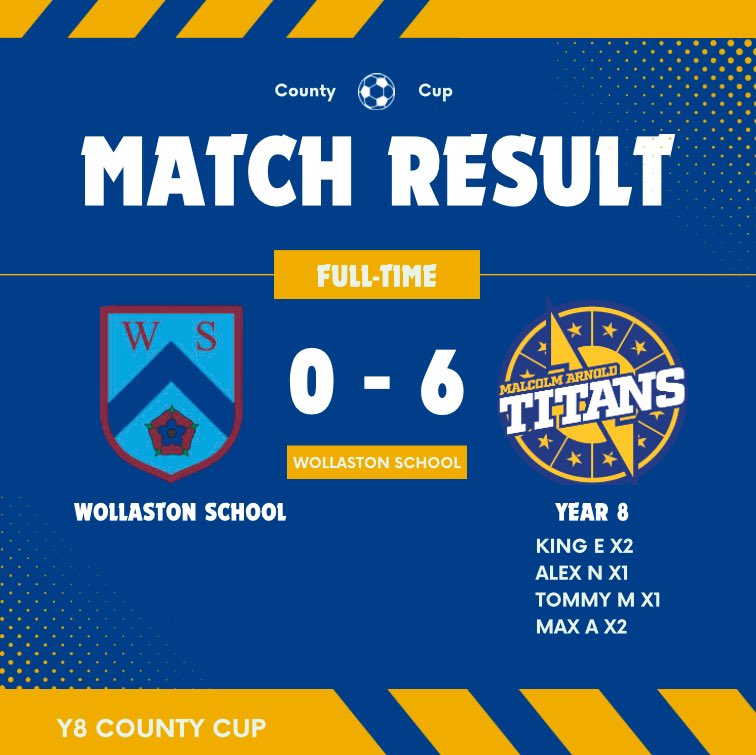 MAAcademySport's tweet image. A fantastic win for the Year 8 football team in the County Cup! Swipe to see MOTM and Manager’s Reaction! @DRETsport #teammaa