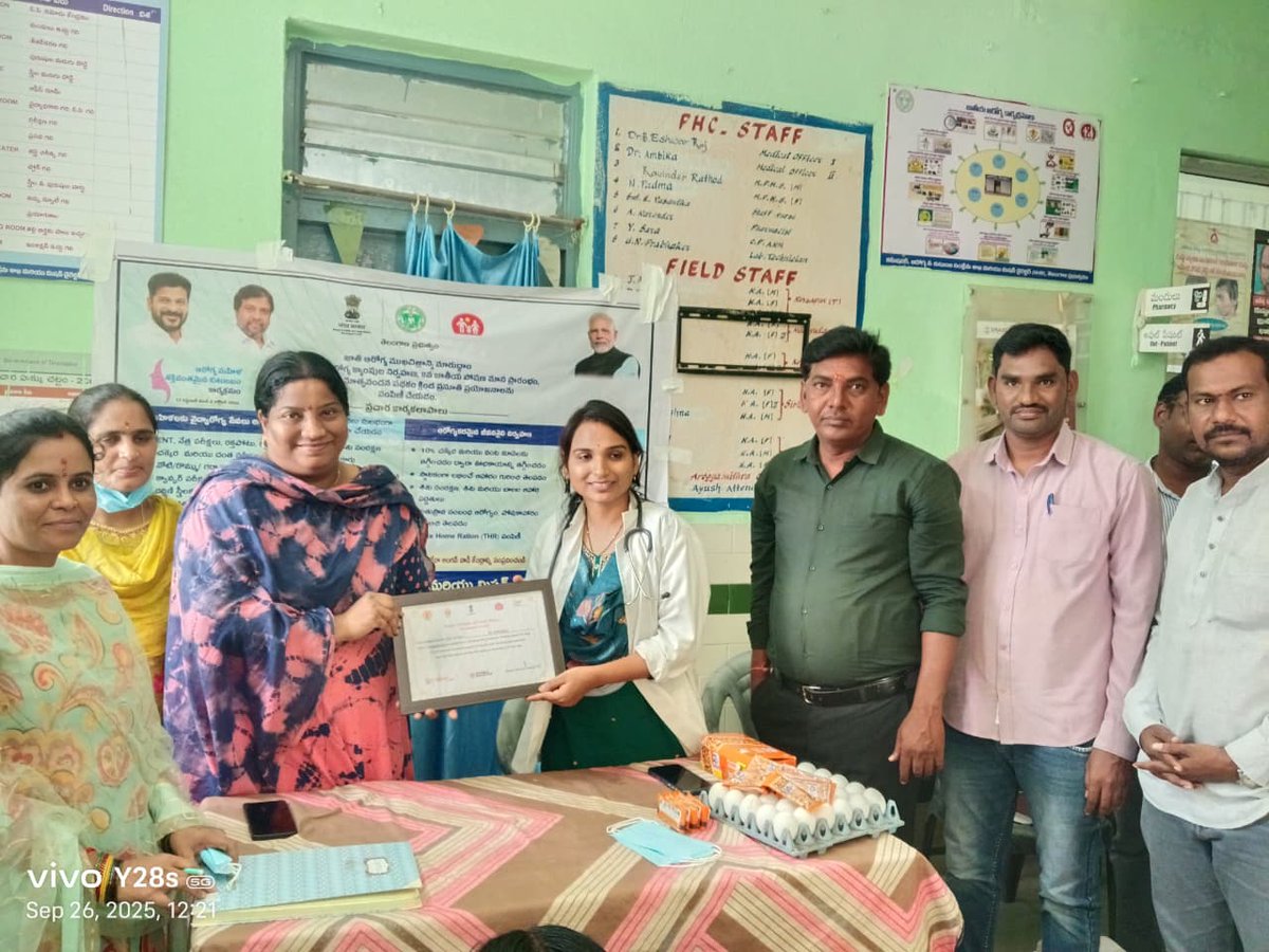 DTOAdilabad (@dtotsadb) on Twitter photo Orientation to avail specialist camp in #SwasthNariSashaktParivar and Felicitating Nikshay Mithra and food basket distribution in #TBMuktBharat at Narsapur.
<a href="/Collector_ADB/">Collector Adilabad</a> <a href="/dmhoadilabad/">District Medical & Health Officer, Adilabad</a> <a href="/TbDivision/">Central TB Division | #TBMuktBharat</a> <a href="/StateTb/">State TB Cell, Telangana</a> <a href="/ddgtb2017/">DDG - TB | #TBMuktBharat</a> <a href="/TBHDJ/">TB Harega Desh Jeetega</a> <a href="/MoHFW_INDIA/">Ministry of Health</a> <a href="/CHFW_NHMTG/">CHFW & NHM Telangana</a> <a href="/TribalAffairsIn/">Ministry of Tribal Affairs, Govt. of India</a> <a href="/MinistryWCD/">Ministry of WCD</a> Orientation to avail specialist camp in #SwasthNariSashaktParivar and Felicitating Nikshay Mithra and food basket distribution in #TBMuktBharat at Narsapur.
<a href="/Collector_ADB/">Collector Adilabad</a> <a href="/dmhoadilabad/">District Medical & Health Officer, Adilabad</a> <a href="/TbDivision/">Central TB Division | #TBMuktBharat</a> <a href="/StateTb/">State TB Cell, Telangana</a> <a href="/ddgtb2017/">DDG - TB | #TBMuktBharat</a> <a href="/TBHDJ/">TB Harega Desh Jeetega</a> <a href="/MoHFW_INDIA/">Ministry of Health</a> <a href="/CHFW_NHMTG/">CHFW & NHM Telangana</a> <a href="/TribalAffairsIn/">Ministry of Tribal Affairs, Govt. of India</a> <a href="/MinistryWCD/">Ministry of WCD</a>