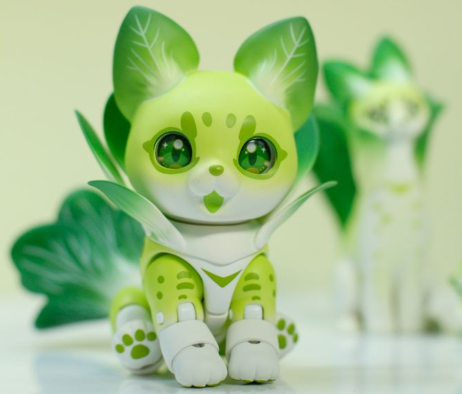 おやさい妖精さん のミニチンゲンサーバルちゃんが ノンスケール可動フィギュアとして発売中です☆　体のパーツが自由に動くので色々なポーズができますよ。ぜひ収穫してください🐈🥬amiamiネット通販サイト➡️ amiami.jp/top/detail/det…