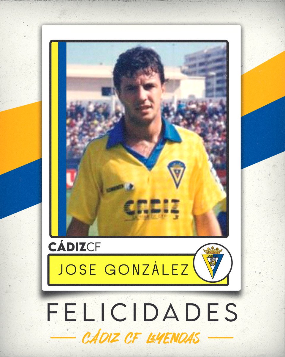 Cadiz_CF's tweet photo. 🎂 ¡Feliz cumpleaños a nuestra leyenda Jose González! 🎂

Defendió nuestra camiseta durante 7 temporadas, desde 1984 hasta 1991 👕

¡Muchísimas felicidades! 🎊💛 https://t.co/tDyGQJ4NFp