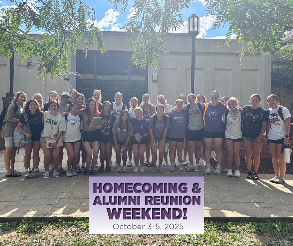 Homecoming is almost here! Be sure to check out the event schedule and join us for the volleyball tailgate on Saturday October 4th! homecoming.chatham.edu

#PrideinthePaw #BuiltTogether 

<a href="/ChathamCougar/">Chatham Athletics</a> <a href="/ChathamU/">Chatham University</a>