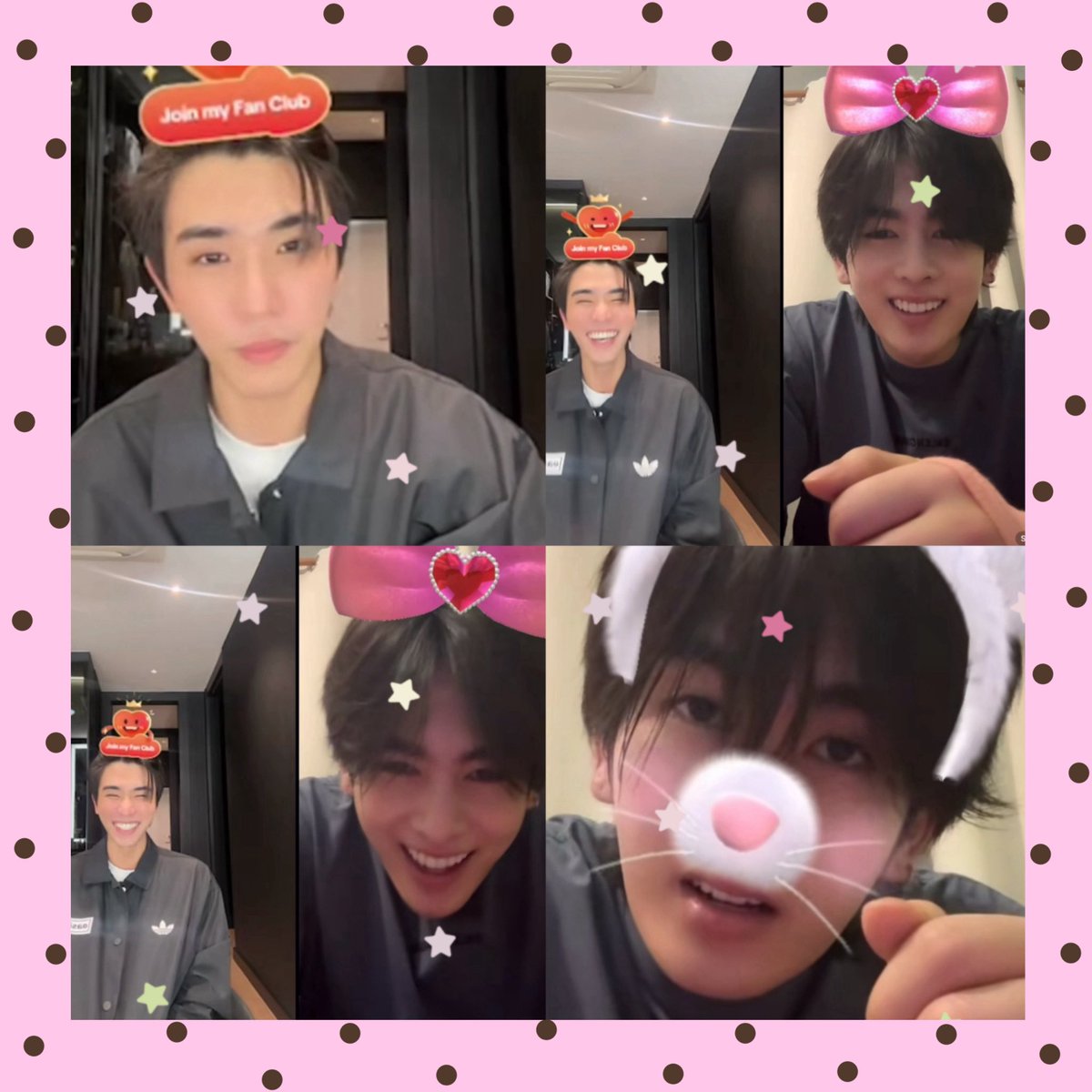 คนนึงคาดแว่น อีกคนมีแต่คนส่งฟิลเต้อน่ารักกุ๊งกิ๊งมาให้ ชั้นจาเสีย ได้เติมสุดหล่อสุดสวย ได้เติมจิ้นอีก ㅠㅠㅠㅠ

#PerthTanapon ♡ #Santapp 
ᯓ⭑.ᐟ #PerthSanta #เพิร์ธแซนต้า °❀.ೃ࿔