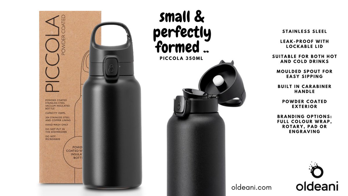 oldeani1's tweet photo. Special prices on the Piccola insulated bottles - 7 day lead time https://t.co/Ew2PR52M9A https://t.co/rMQpc4tfjA