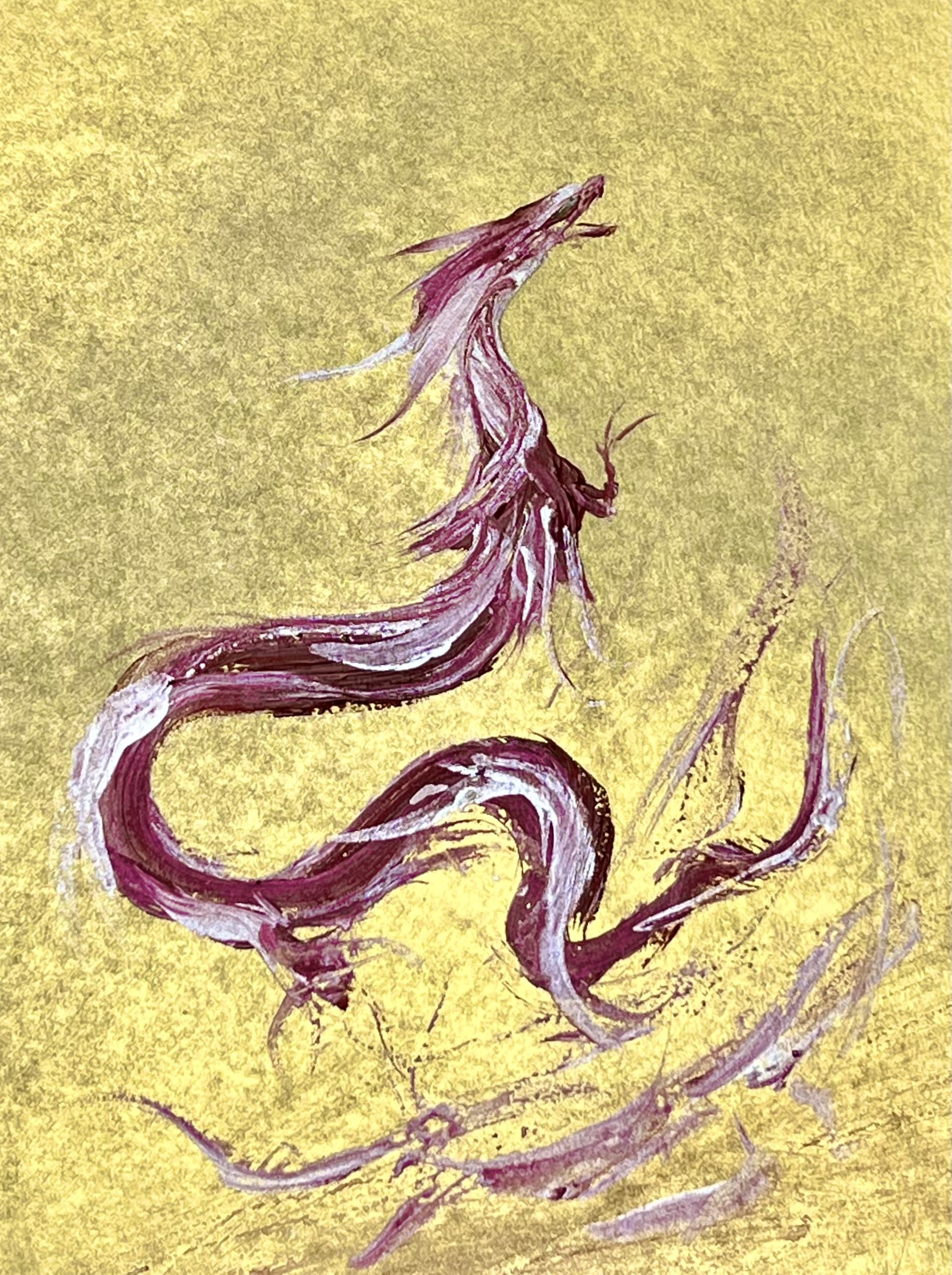 龍神様「原画」 龍神様（金龍）絵画（原画）