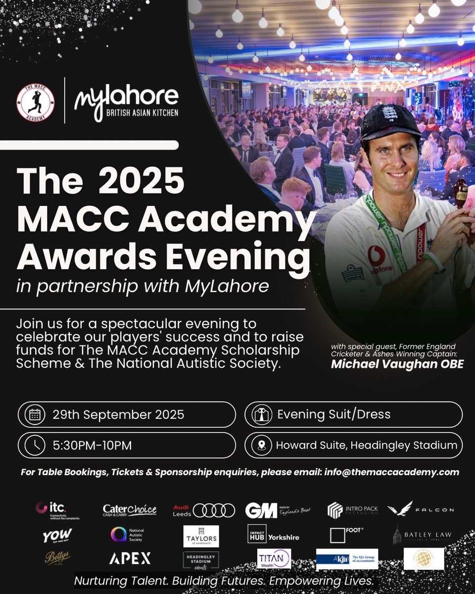 Squarefoot is proud to sponsor the Young Player of the Year Award at the MACC Academy Awards 🎉

The night celebrates cricket, community &amp; future talent while raising funds for great causes.

#SquarefootInvestments #MACCAwards #YoungPlayerOfTheYear