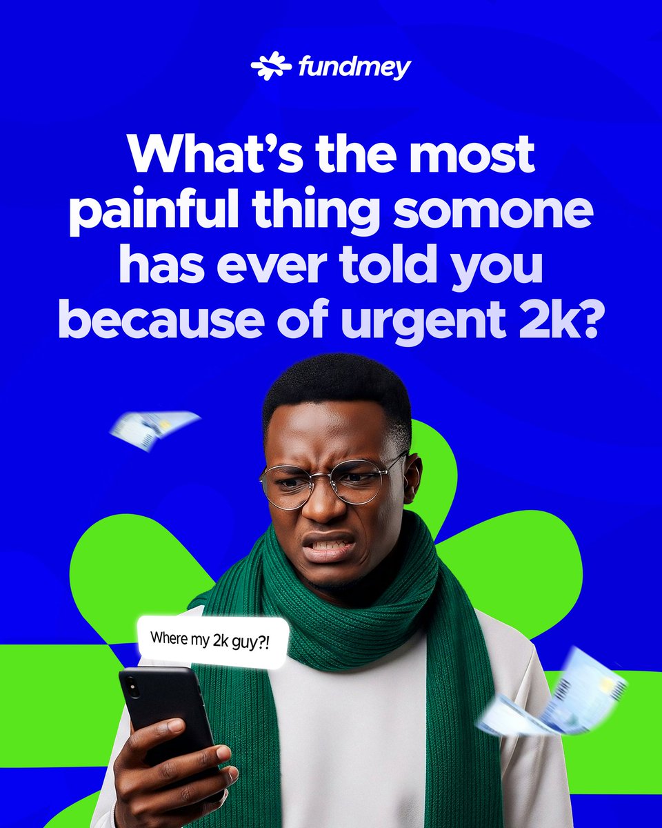 FundmeyHQ's tweet photo. Tell us your story, we listen, but we fit judge you small sha.
.
.
.
#GetGoodWithMoney
#FinancialWholeness
#MoneyTips
#ProtectYourWealth
#InsuranceMatters
#WealthBuilding
#getfundedwithfundmey #jointheghengnow #yourmonigeng #wefunddreams #fundmeyishere #b2bloans #fundyourhustle https://t.co/Eb2LyWVvEU