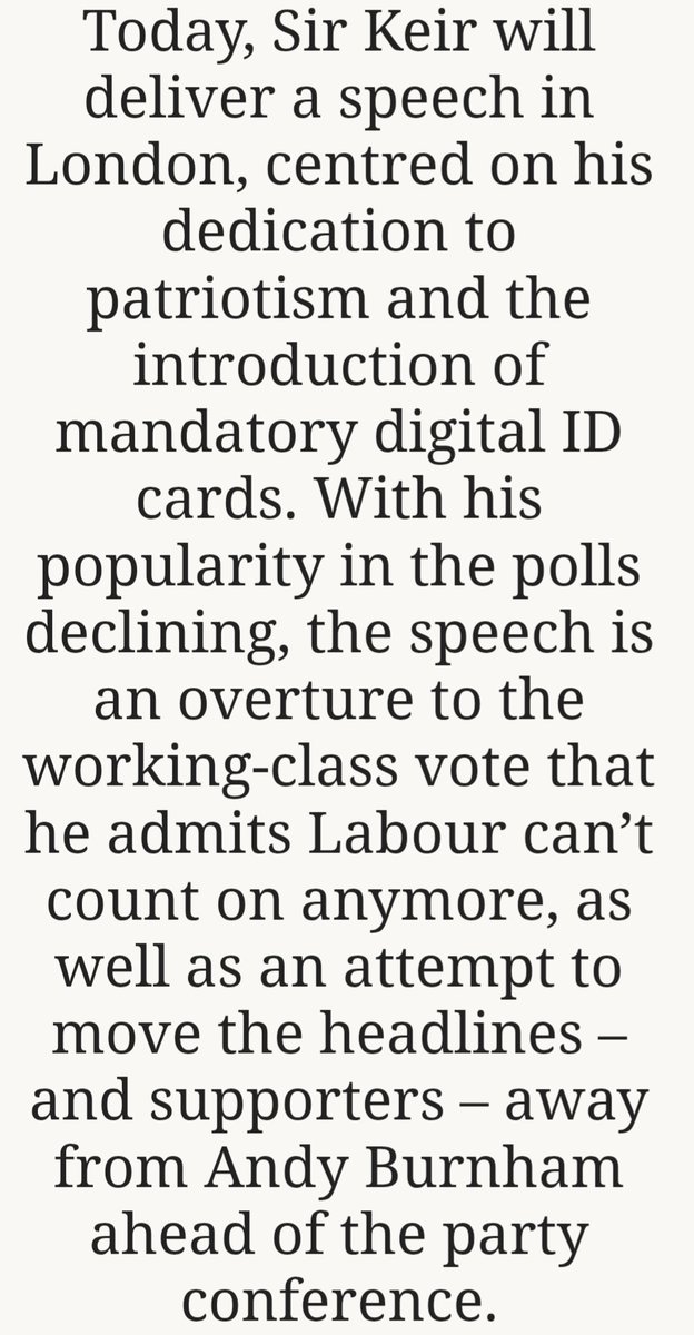 He's running scared.