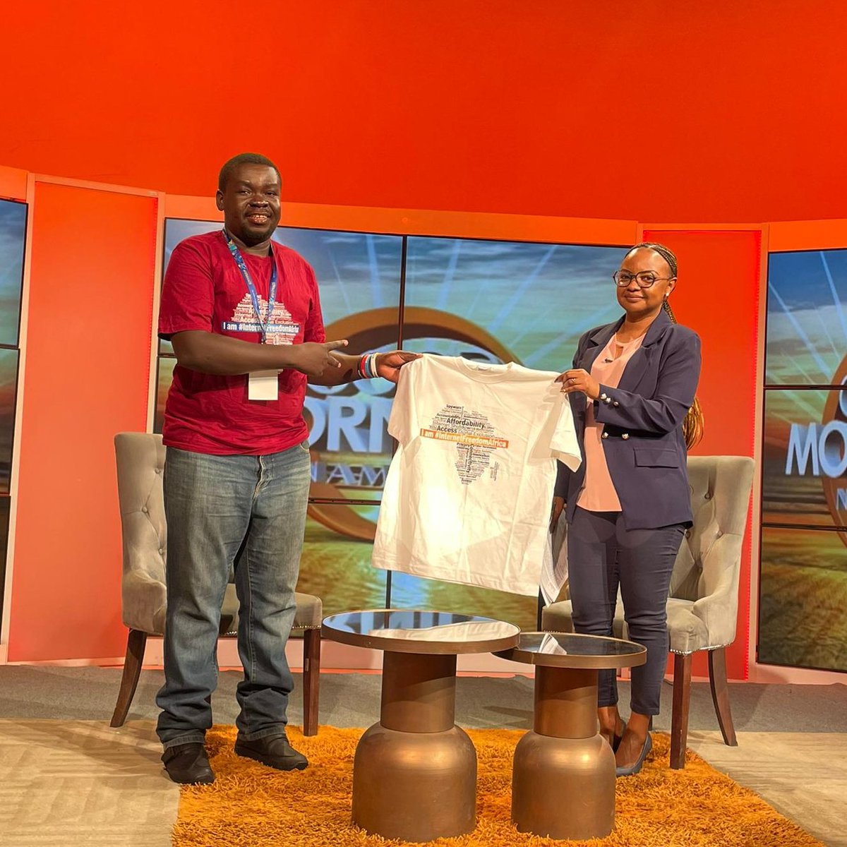 cipesaug's tweet image. @goleandrew went to  Good morning Namibia and Namibia Connects to emphasise the message on digital security.
The #RoadToDigitalSecurity continues.