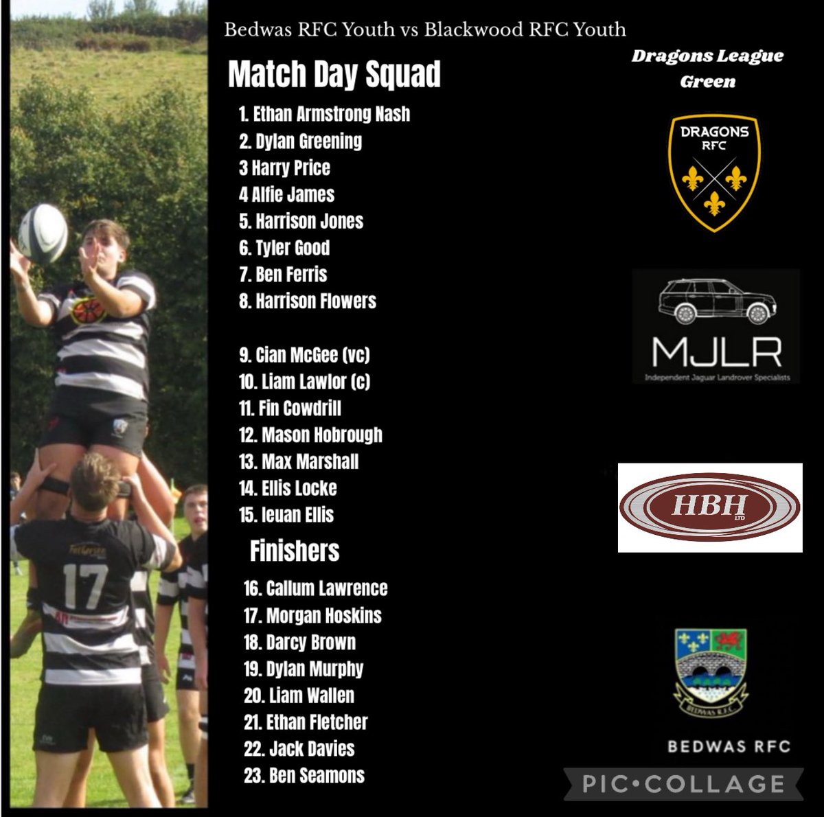 Your Bedwas RFC Youth team to take on Blackwood at the Bridgefield this evening. 
Come along and lend your support for the Bedwas boys on the pitch with an open mic night 🎤 in the bar tonight as well. Looking forward to seeing you all there. 
Overflow car park at Peter’s pies.
