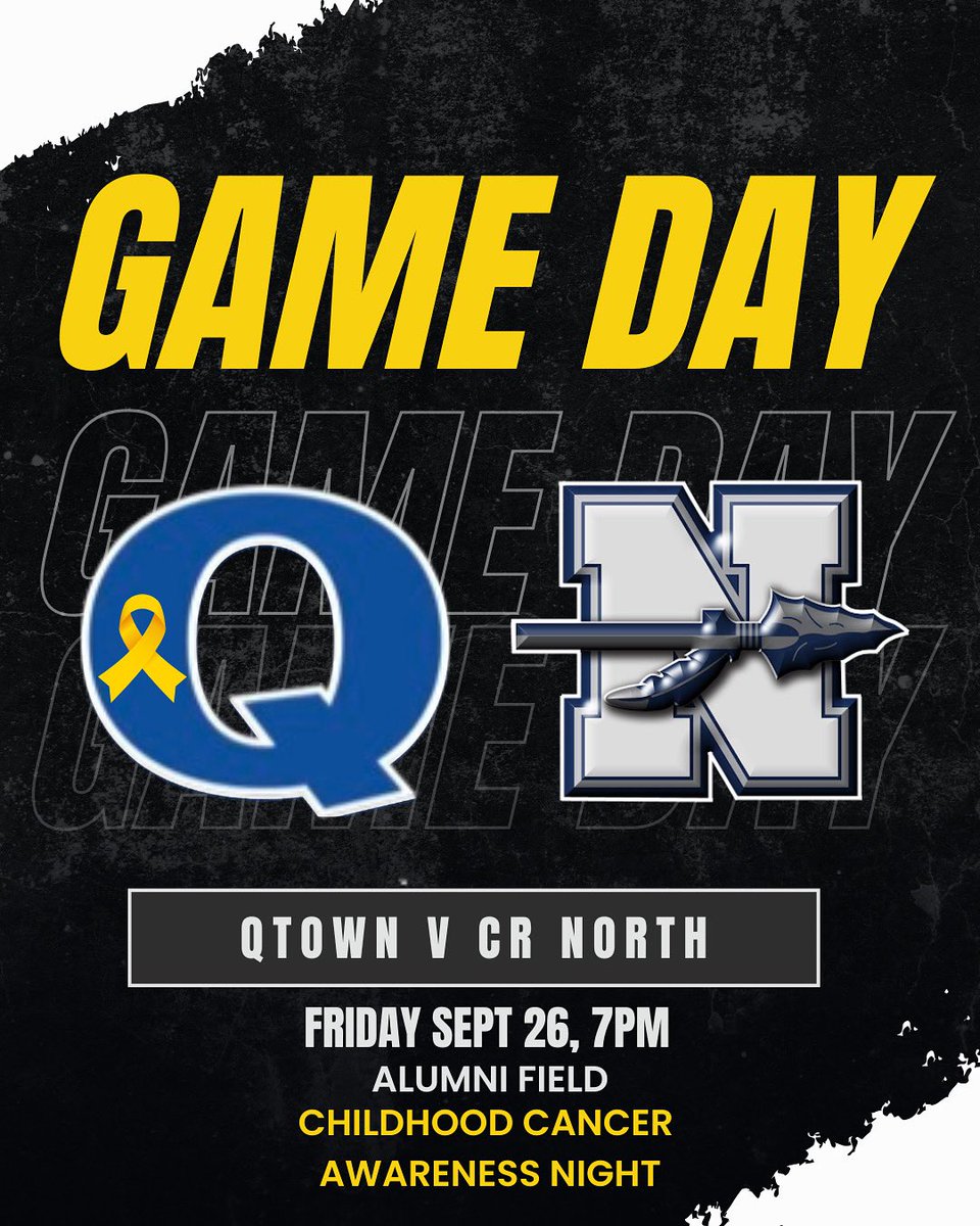 QTOWN FOOTBALL (@qpantherfb) on Twitter photo It’s GAMEDAY!! Tonight is childhood cancer awareness night! We’re going gold for Childhood Cancer. ALL proceeds from the go gold shirts will go to our own Quakertown Heros who are currently battling or have battled Childhood Cancer!! Join us in the fight! 🎗#noonefightsalone🎗 It’s GAMEDAY!! Tonight is childhood cancer awareness night! We’re going gold for Childhood Cancer. ALL proceeds from the go gold shirts will go to our own Quakertown Heros who are currently battling or have battled Childhood Cancer!! Join us in the fight! 🎗#noonefightsalone🎗