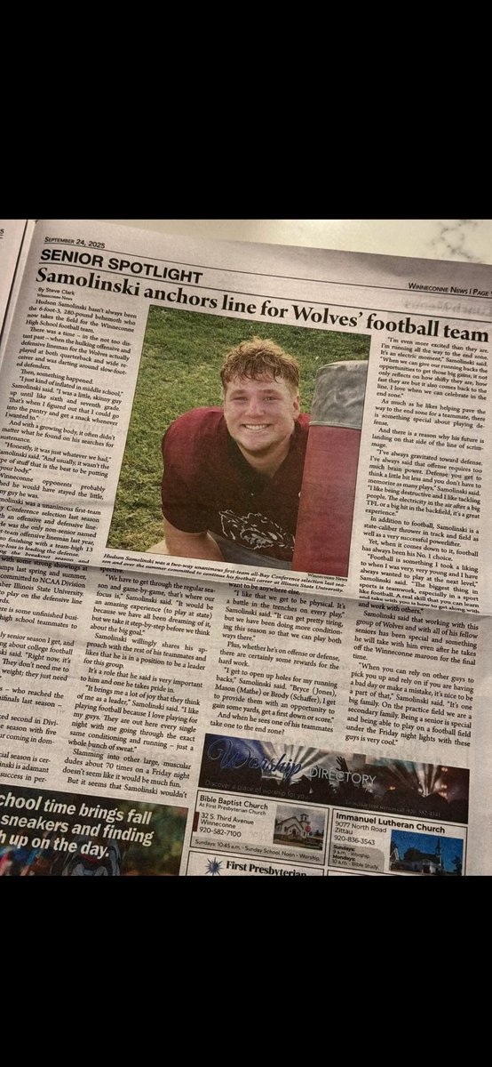 FoxValleyThrows's tweet image. Great article on @h_samolinski from @WinneconneFB 
Hard worker and multi-sport athlete!
#foxvalleythrowsclub
#DBTC⛓