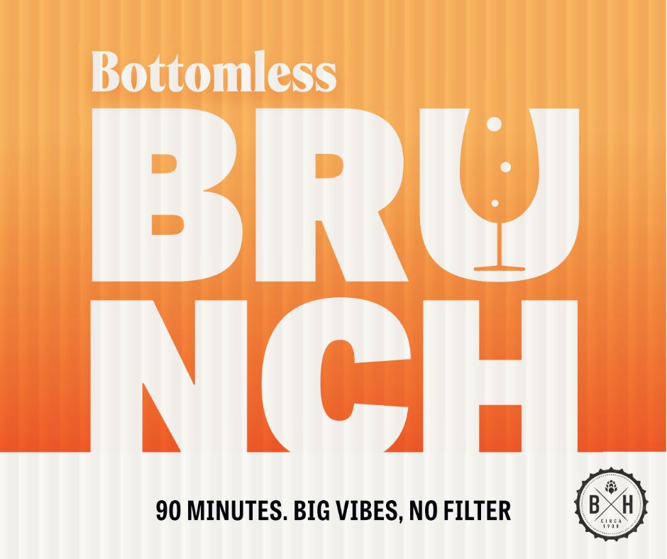Brunch just got an upgrade at Brass Haus! 🥂

Round up your best brunch buddies and enjoy 90 minutes of bottomless drinks and a delicious main for £34 on weekdays or £37 at weekends.

Bottomless Brunch runs 12–5pm Mon–Fri and 12–4pm Sat–Sun.

📍 8-9 Westover Road, BH1 2BY