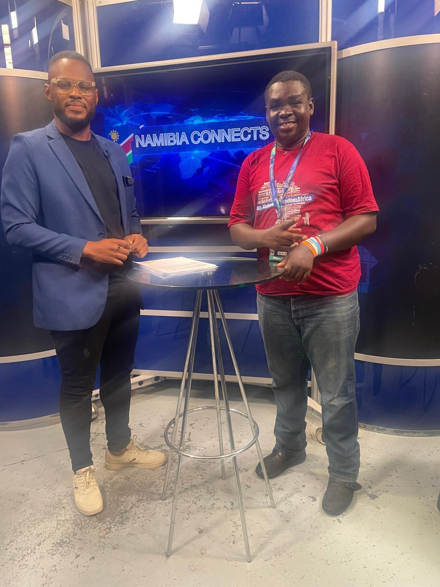 cipesaug's tweet image. @goleandrew went to  Good morning Namibia and Namibia Connects to emphasise the message on digital security.
The #RoadToDigitalSecurity continues.