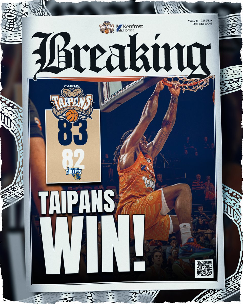 CairnsTaipans's tweet photo. HOME OPENER IS A W 😤
Felt the LOVE from the Orange Army tonight 🧡

📊 Box Score: https://t.co/AxDGjcTiom https://t.co/v9GUTvtDBd