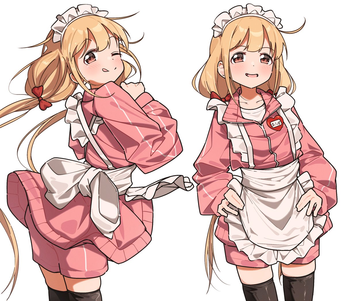杏ちゃんはジャージメイドがとってもよく似合うんだぞ👊という絵