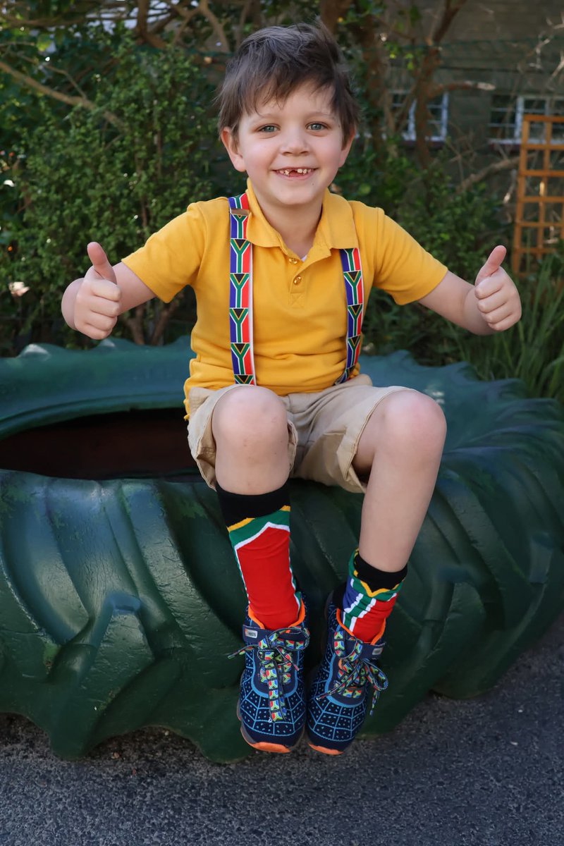 Our Primary School pupils celebrated #HeritageDay today, proudly wearing their stunning outfits from our diverse community. They brought foods from various cultures to share with classmates and stories of their unique heritage. We really are a proud rainbow nation.