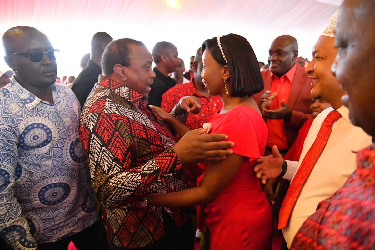Those who were spreading propaganda that Pauline Njoroge was blocked from greeting Uhuru Kenyatta should step up their game.