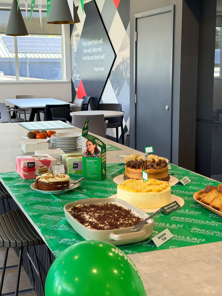 We’re thrilled to have hosted our Macmillan Coffee Morning today, giving all our staff the chance to get involved! ☕💚

A huge thank you to everyone who contributed by baking, bringing or buying some truly delicious cakes and savories.

#MacmillanCoffeeMorning #Teamwork