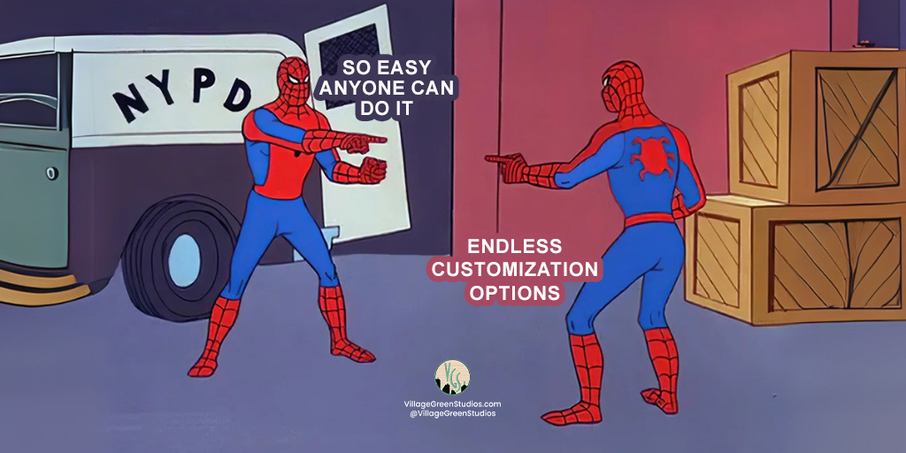 Village_Green's tweet image. These so-called &quot;benefits&quot; often times contradict one another, leading to more confusion, generic branding, and a website that doesn&apos;t convert.

👉 Hire a web designer that knows how to blend clarity, customization, and creativity!

#VillageGreenStudios #webdesignforcreatives