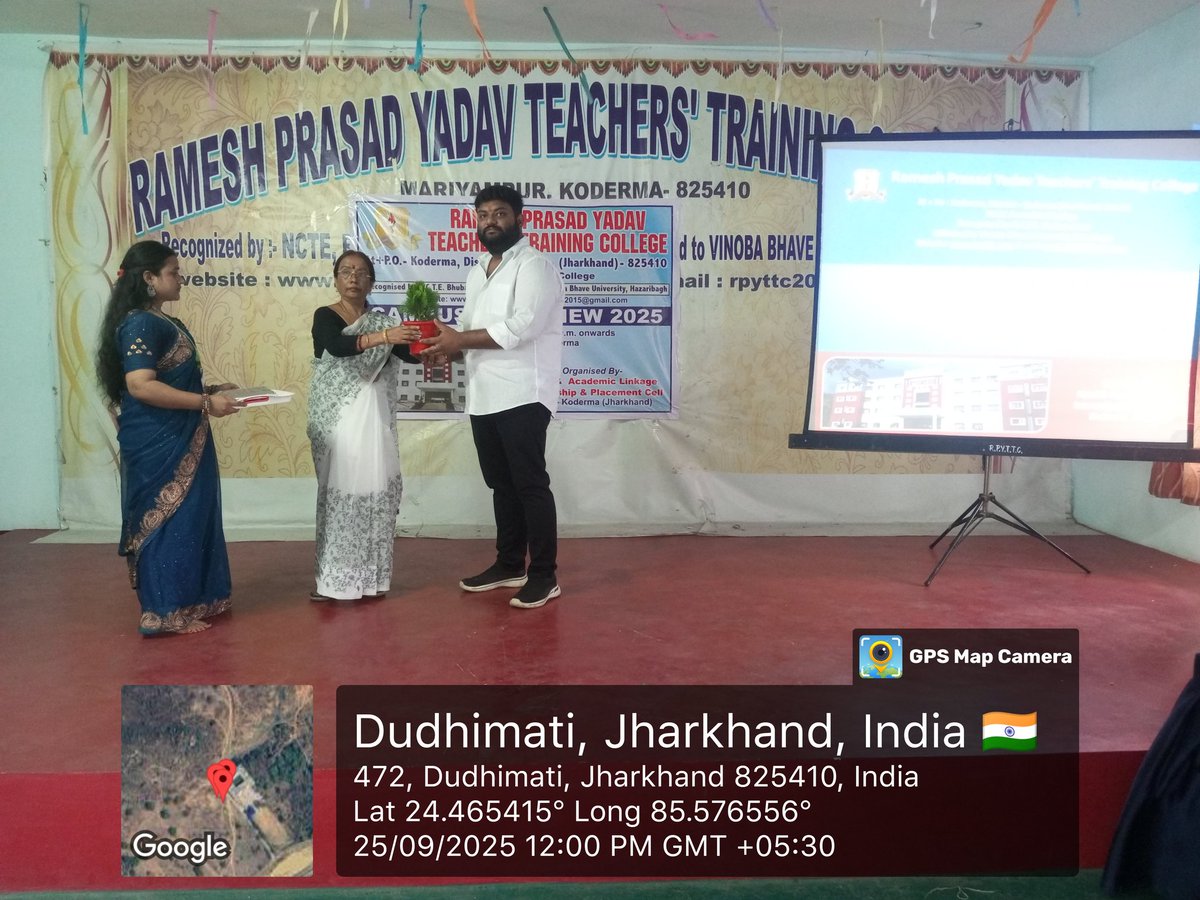 RpyttcKoderma's tweet image. रमेश प्रसाद यादव शिक्षक प्रशिक्षण महाविद्यालय में गुरुवार 25.09.2025 को कैंपस प्लेसमेंट का आयोजन। 40 विद्यार्थी विभिन्न विद्यालयों के लिए किए अनुसंशित।